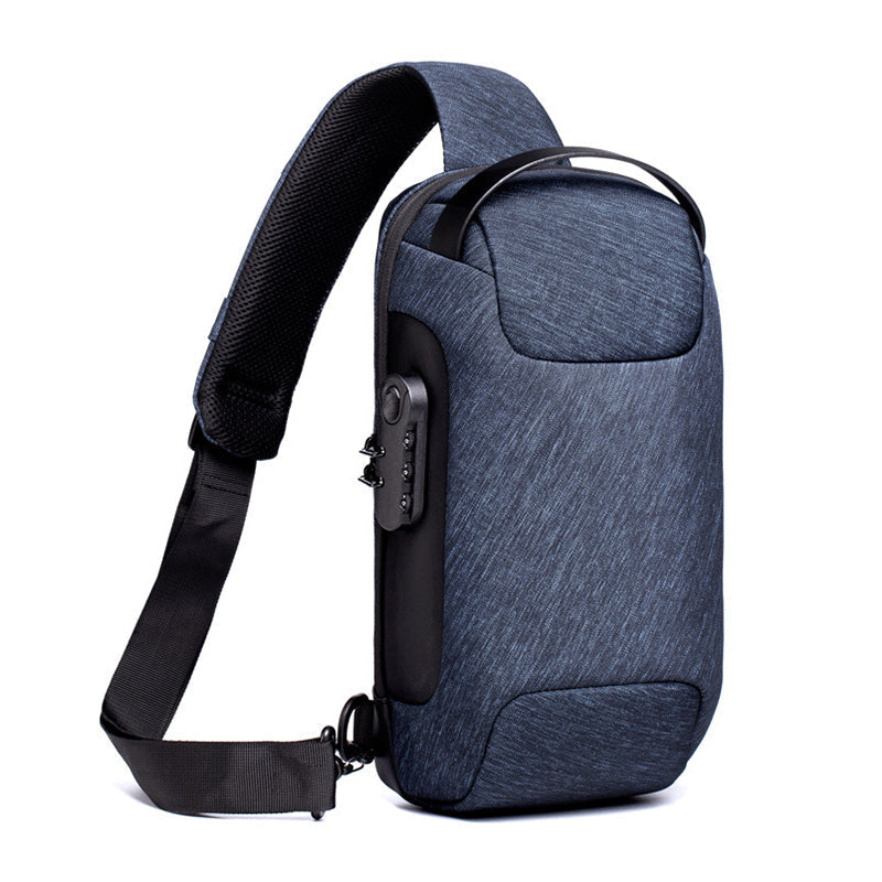 Shoulder Bag Anti-Theft Lock Waterproof Oxford Fabric