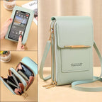 Shoulder Bag Anti-Theft Waterproof Phone Pocket Faux Leather