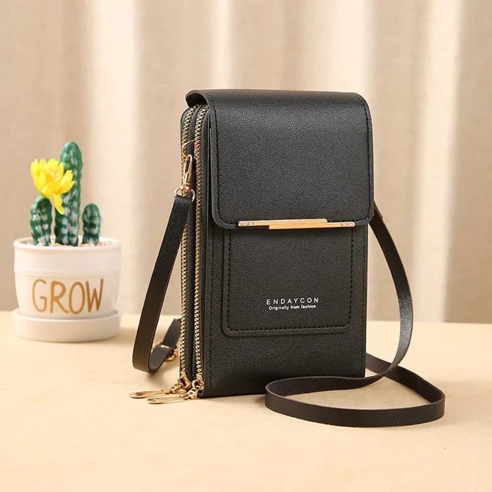 Shoulder Bag Anti-Theft Waterproof Phone Pocket Faux Leather