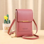 Shoulder Bag Anti-Theft Waterproof Phone Pocket Faux Leather