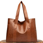 Shoulder Bag Authentic Leather Magnetic Closure & Adjustable Strap