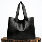 Shoulder Bag Authentic Leather Magnetic Closure & Adjustable Strap