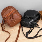 Shoulder Bag Compact Leather Adjustable Strap
