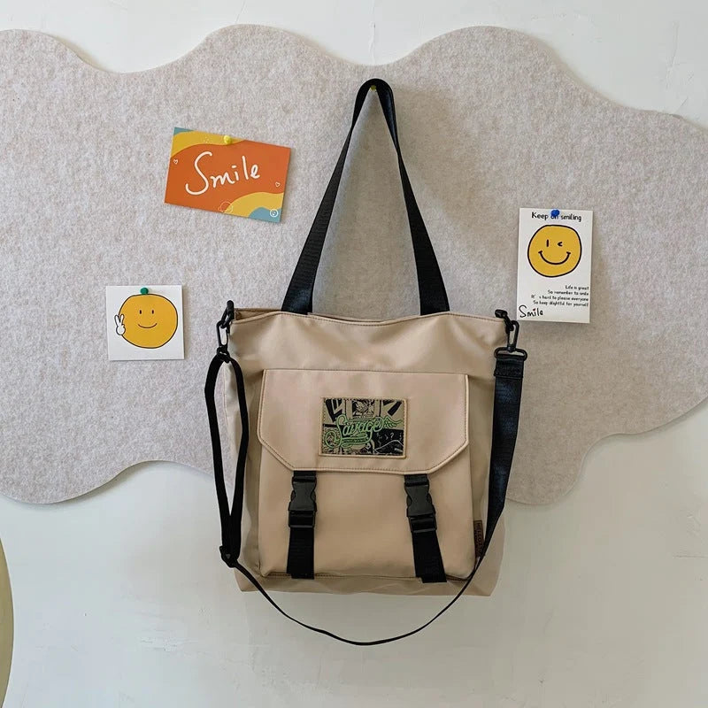 Shoulder Bag Convertible Adjustable Strap Multiple Compartments