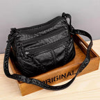 Shoulder Bag Faux Leather Magnetic Flap & Adjustable Strap