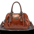 Shoulder Bag Genuine Leather Magnetic Closure & Adjustable Strap