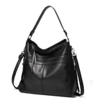 Shoulder Bag Genuine Leather Magnetic Flap Adjustable Strap