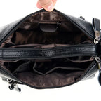 Shoulder Bag Handmade Leather Multiple Compartments Soft Strap