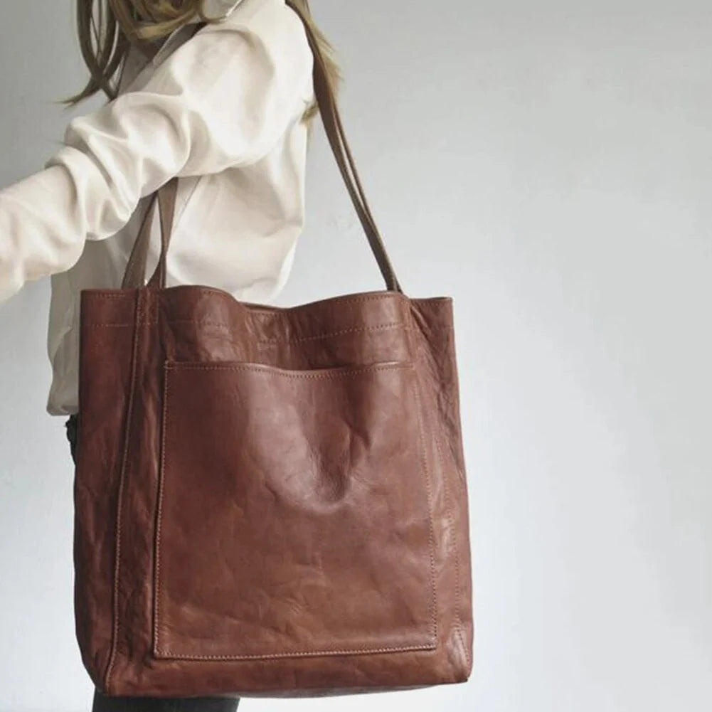 Shoulder Bag Handmade Leather & Spacious Interior