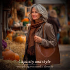 Shoulder Bag Handmade Leather & Spacious Interior