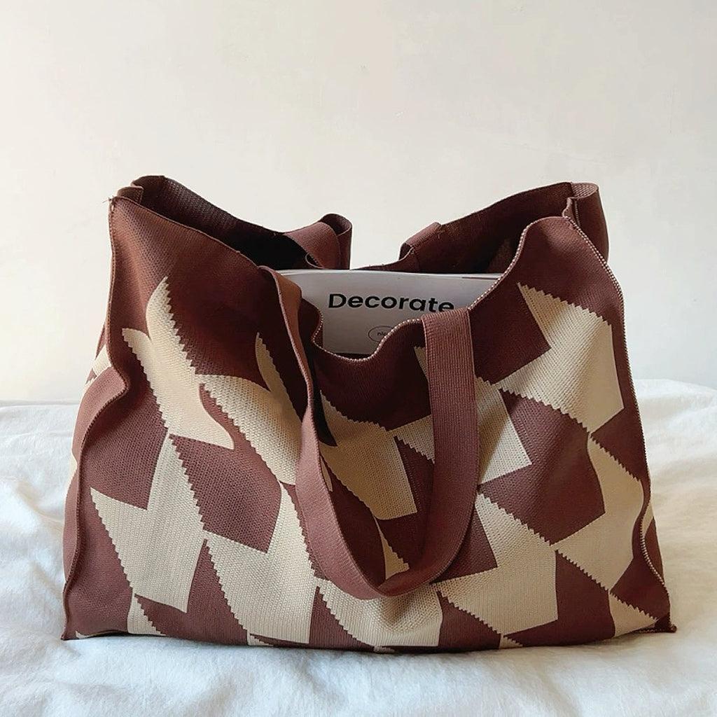 Shoulder Bag Handmade Leather Waterfall Design Adjustable Strap