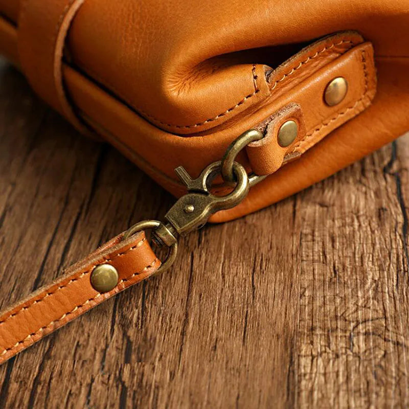 Shoulder Bag Handwoven Leather Adjustable Strap & Spacious Interior