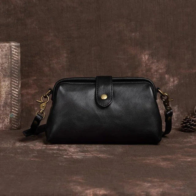 Shoulder Bag Handwoven Leather Adjustable Strap & Spacious Interior