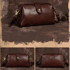 Shoulder Bag Handwoven Leather Adjustable Strap & Spacious Interior