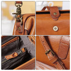 Shoulder Bag Handwoven Leather Adjustable Strap & Spacious Interior