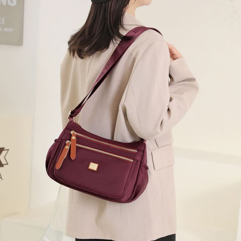 Shoulder Bag High-Density Nylon Multiple Compartments