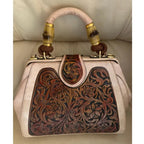 Shoulder Bag Italian Leather Adjustable Strap & Multiple Pockets
