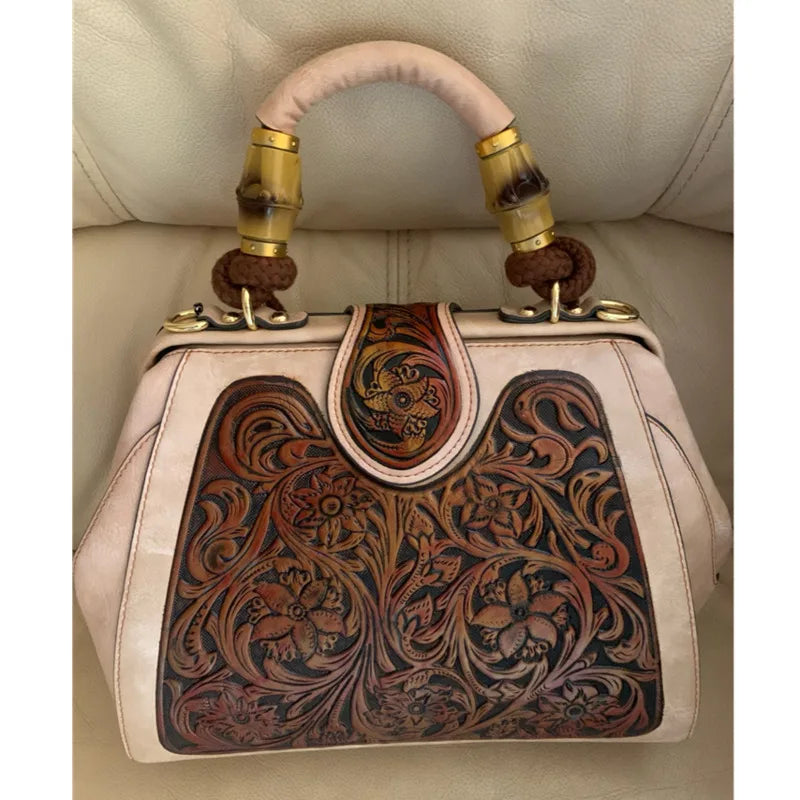 Shoulder Bag Italian Leather Adjustable Strap Organized Interior
