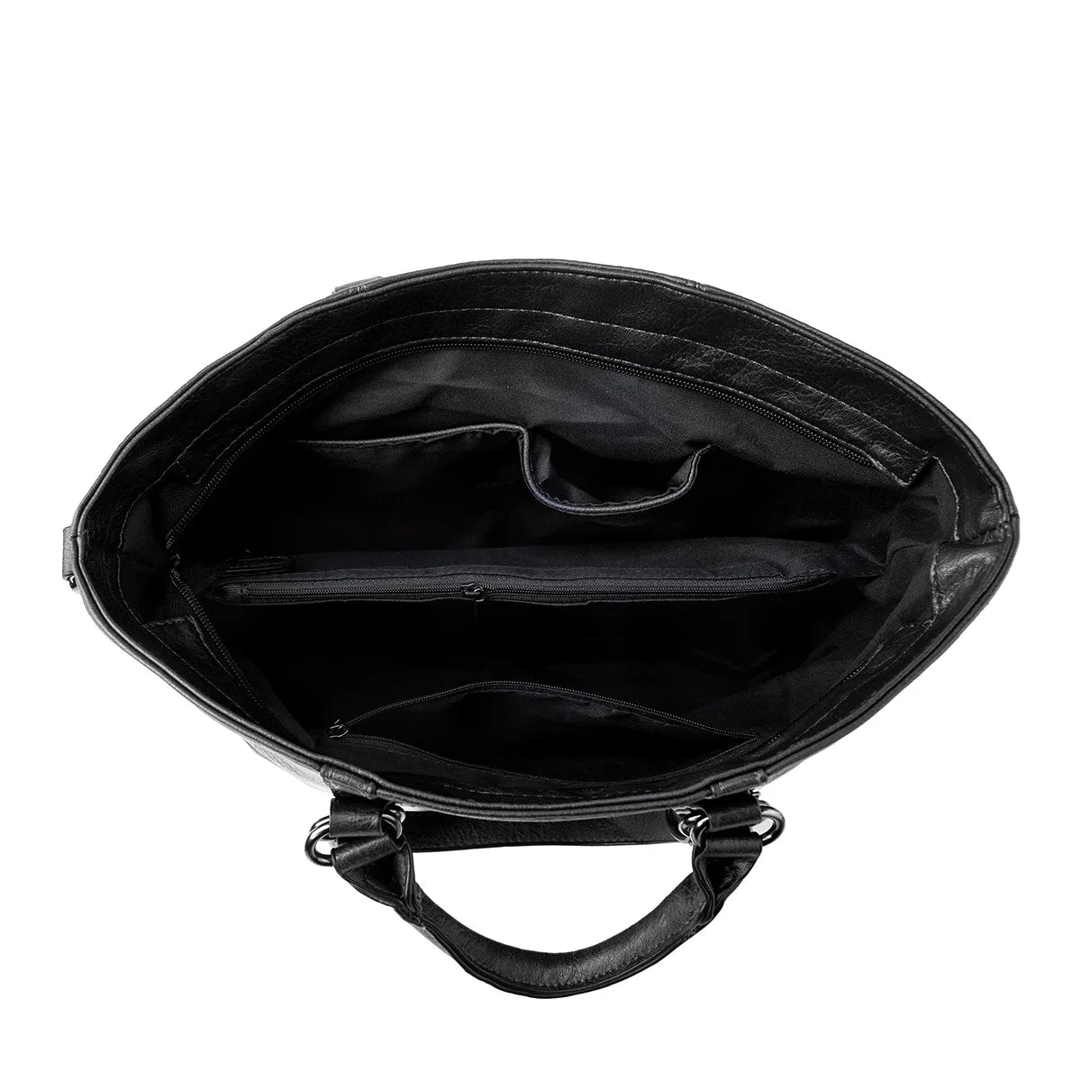Shoulder Bag Leather Spacious Interior Adjustable Strap