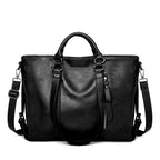 Shoulder Bag Leather Spacious Interior Adjustable Strap