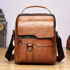 Shoulder Bag Leather Structured Multiple Pockets