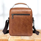 Shoulder Bag Leather Structured Multiple Pockets