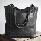 Shoulder Bag PU Leather-Look Adjustable Strap Spacious Interior