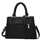 Shoulder Bag Vegan Leather Adjustable Strap & Inner Pockets