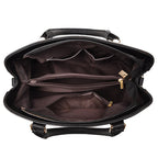 Shoulder Bag Vegan Leather Adjustable Strap & Inner Pockets
