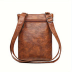 Shoulder Bag Vintage Faux Leather Multiple Pockets
