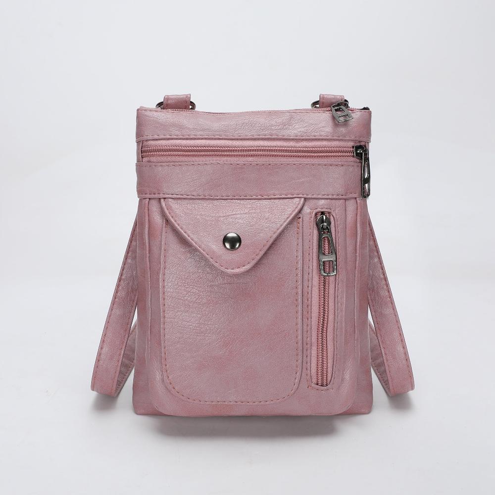 Shoulder Bag Vintage Faux Leather Multiple Pockets