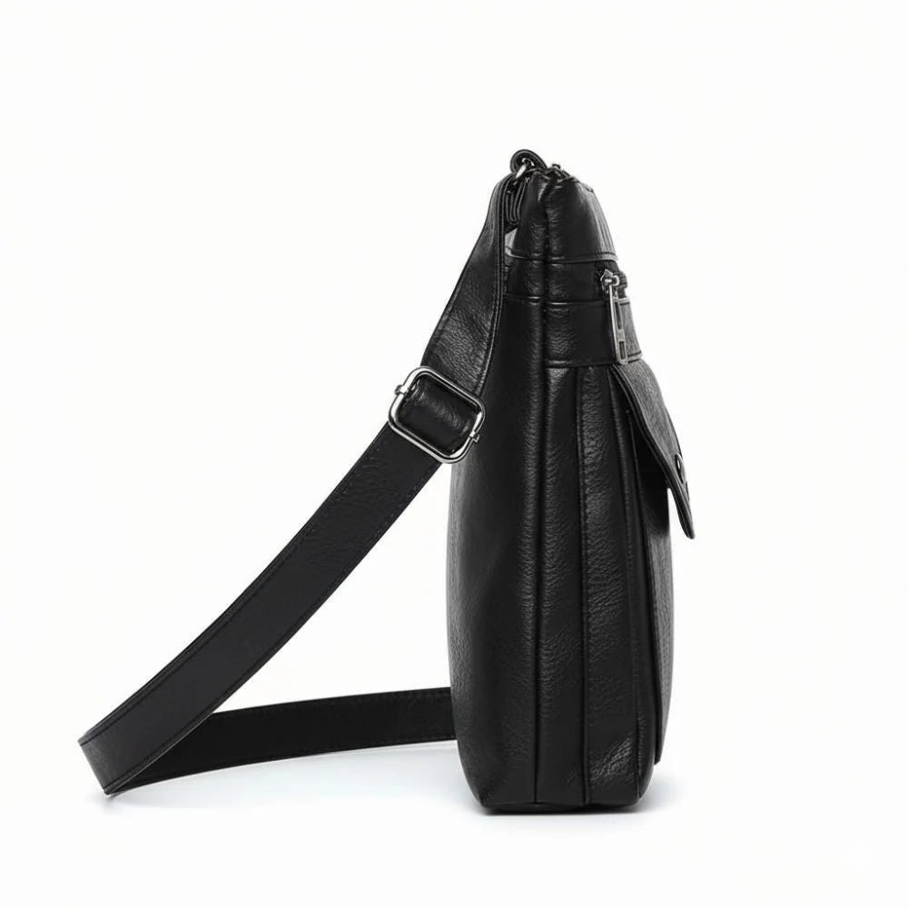 Shoulder Bag Vintage Faux Leather Multiple Pockets