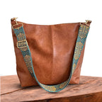 Shoulder Bag Vintage Flap Leather Magnetic Closure