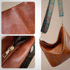 Shoulder Bag Vintage Flap Leather Magnetic Closure