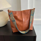 Shoulder Bag Vintage Flap Leather Magnetic Closure