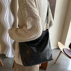 Shoulder Bag Vintage Flap Leather Magnetic Closure