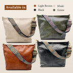 Shoulder Bag Vintage Flap Leather Magnetic Closure