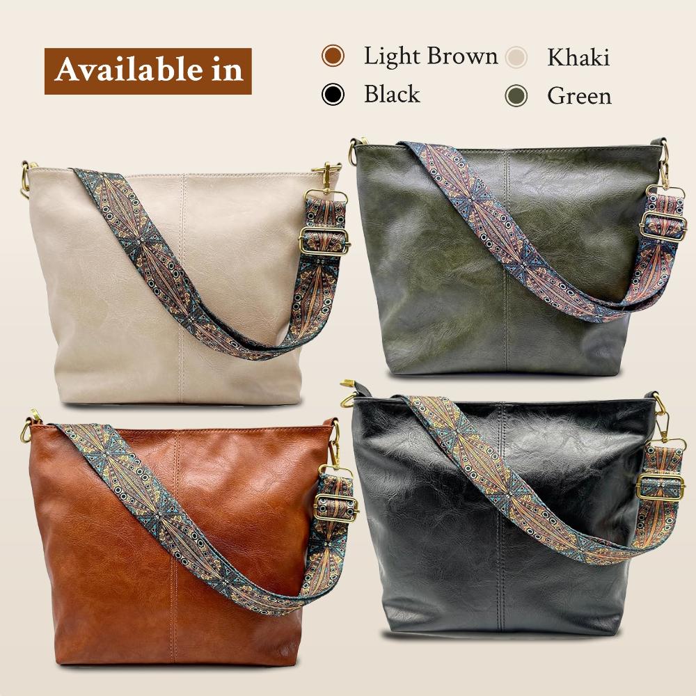 Shoulder Bag Vintage Flap Leather Magnetic Closure