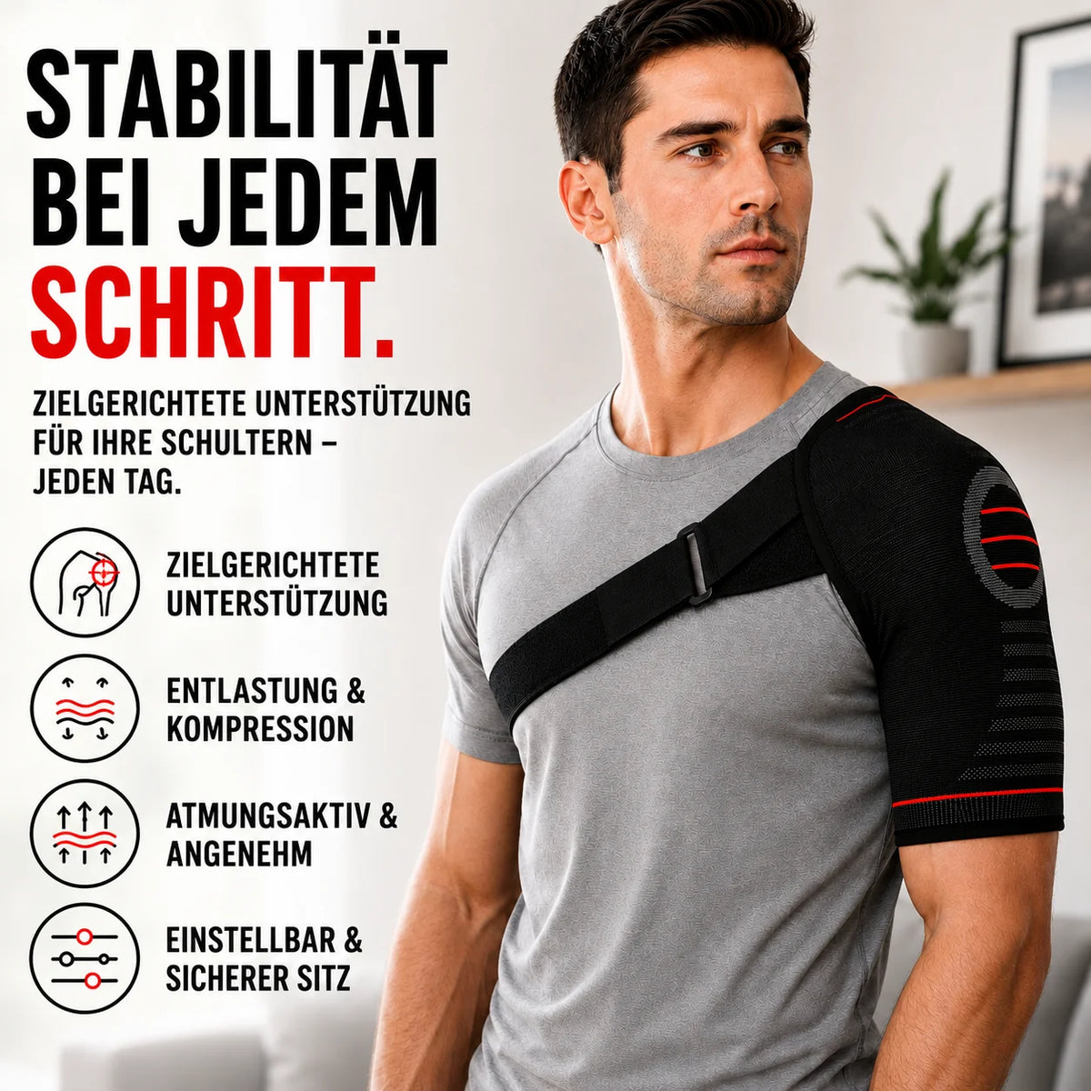 Shoulder Brace Adjustable Compression & Stabilization