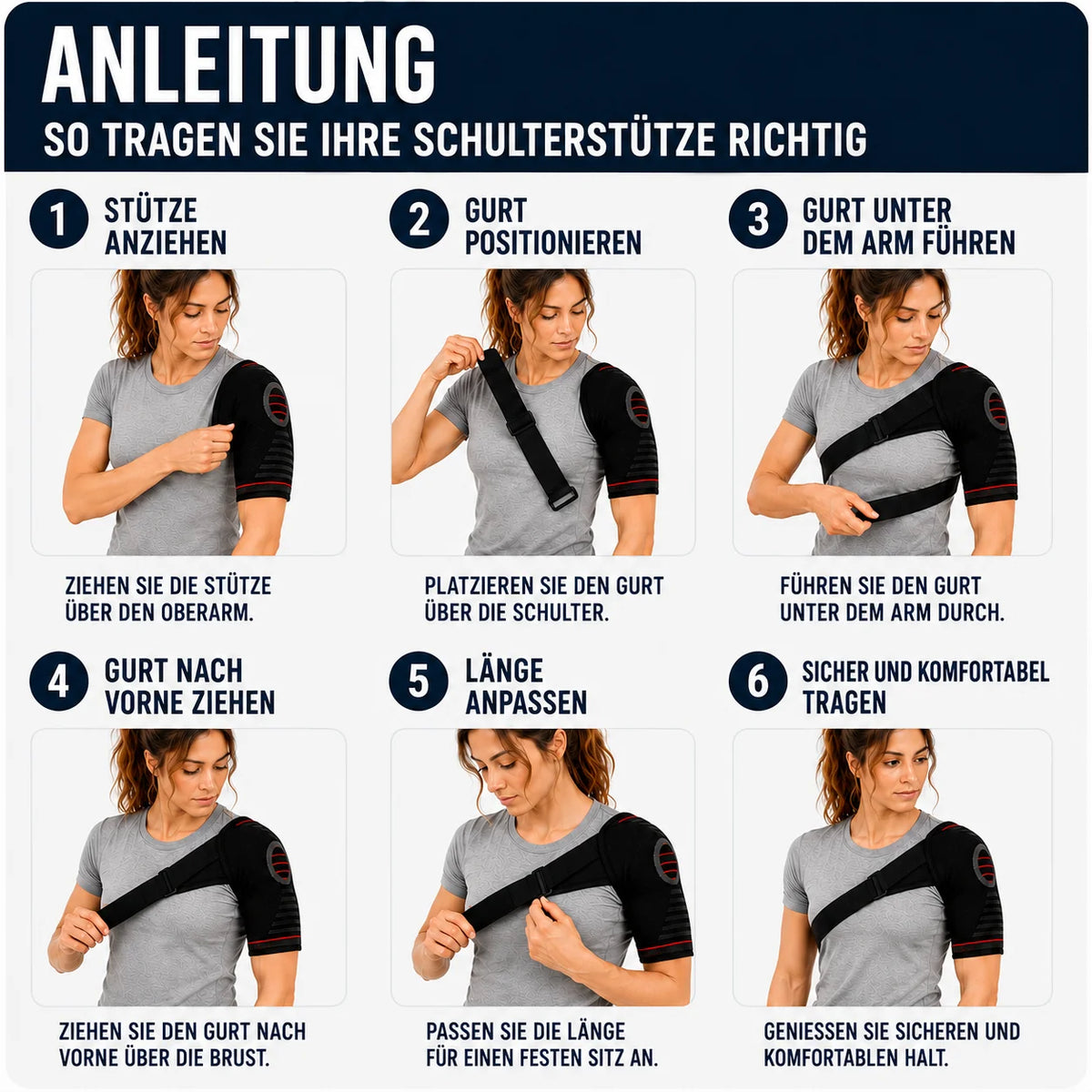 Shoulder Brace Adjustable Compression & Stabilization