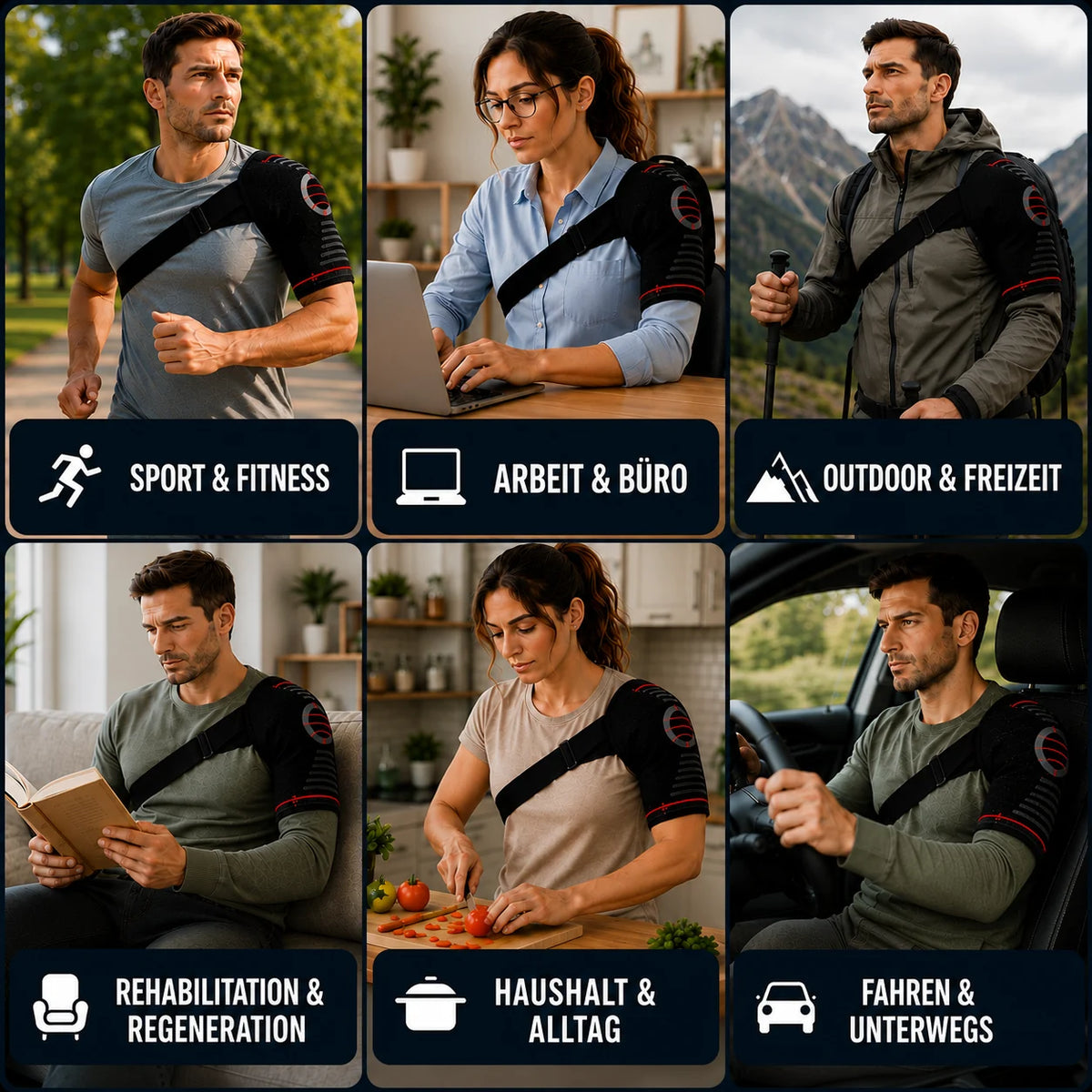 Shoulder Brace Adjustable Compression & Stabilization
