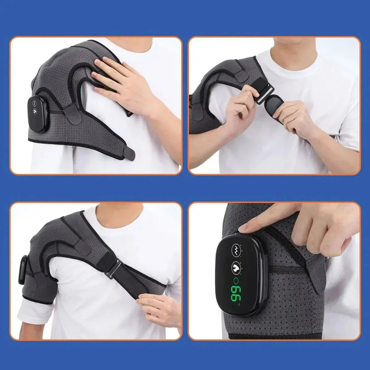 Shoulder Brace Cordless Heated & Vibrating