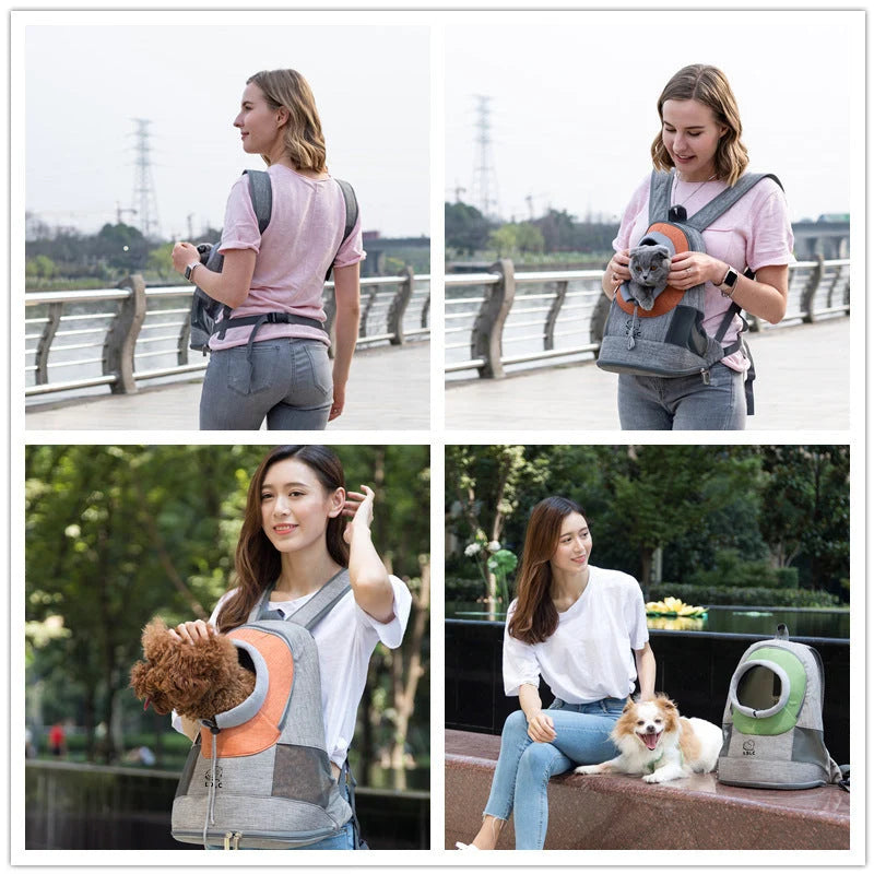 Shoulder Pet Carrier Breathable Mesh Leg-Out Adjustable Straps
