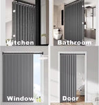 Shower Curtain Foldable & Space-Saving Water-Repellent Tension Rod