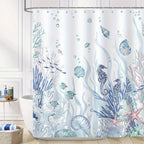 Shower Curtain Ocean-Themed Water-Repellent & Machine Washable