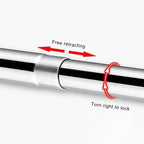 Shower Curtain Rod L-Shaped Extendable Stainless Steel Drill-Free
