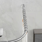 Shower Curtain Rod L-Shaped Telescopic Stainless Steel