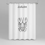 Shower Curtain Set Water-Repellent Polyester & Non-Slip Mat