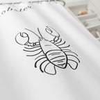 Shower Curtain Set Water-Repellent Polyester & Non-Slip Mat