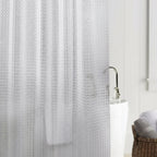 Shower Curtain Transparent 3D Cube Waterproof Rust-Free Grommets
